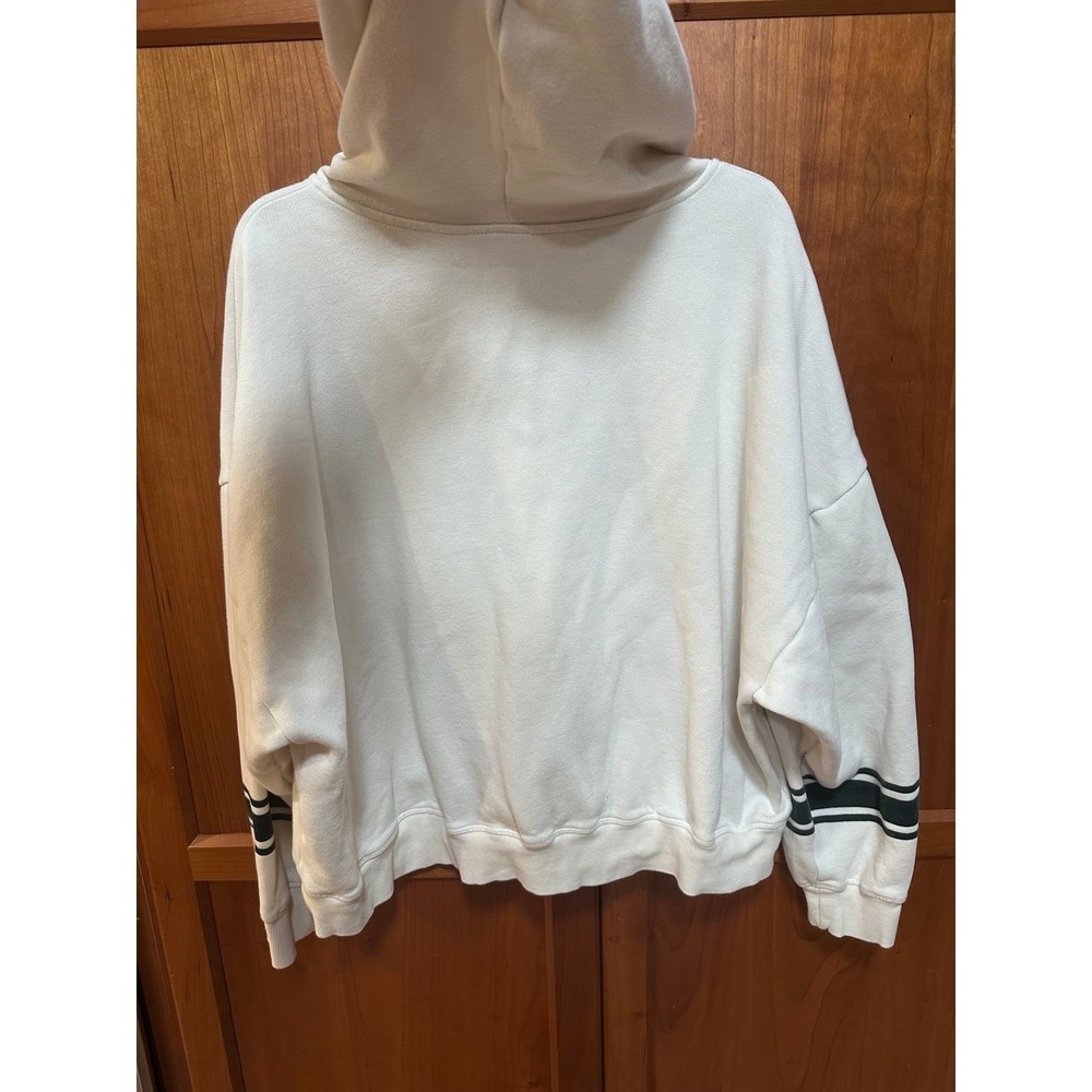 Victoria's Secret PINK ivory/ white Shell Campus Zip Up Hoodie, long sleeve, XXL - Picture 7 of 9